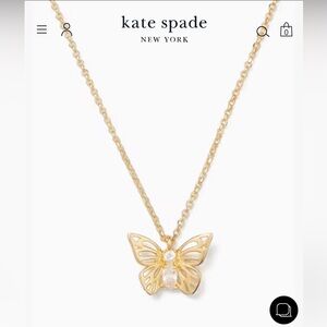 Kate Spade Gold Social Butterfly Mini Pendant